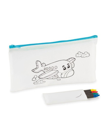 CRAY Trousse 4 crayons de couleur Couleurs : bleu bébé