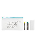 CRAY Trousse 4 crayons de couleur Couleurs : bleu bébé cadeau entreprise pas cher
