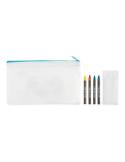CRAY Trousse 4 crayons de couleur Couleurs : bleu bébé impression haute définition