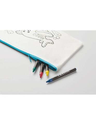 CRAY Trousse 4 crayons de couleur Couleurs : bleu bébé livraison express 24h 48h
