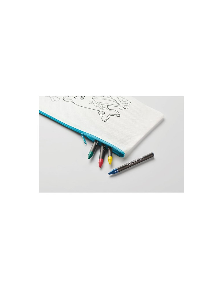 CRAY Trousse 4 crayons de couleur Couleurs : bleu bébé livraison express 24h 48h