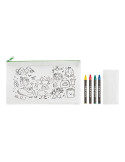 CRAY Trousse 4 crayons de couleur Couleurs : vert citron goodies publicitaire événementiel