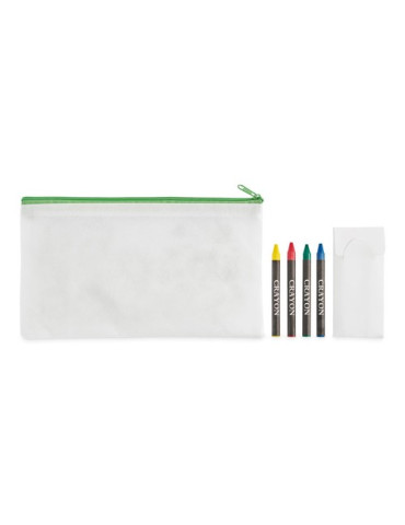 CRAY Trousse 4 crayons de couleur Couleurs : vert citron marquage laser ultra précis