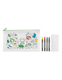 CRAY Trousse 4 crayons de couleur Couleurs : vert citron objet promotionnel éco-responsable