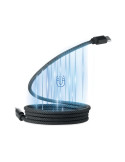 BRAID Câble magnétique en RPET Couleurs : noir