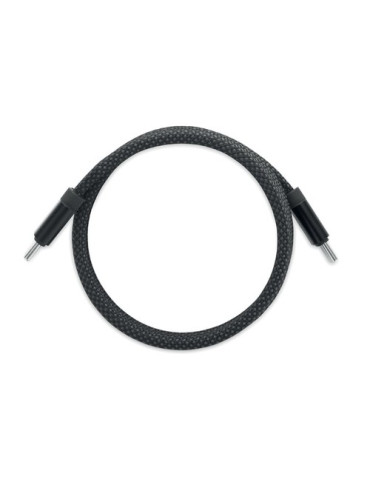 BRAID Câble magnétique en RPET Couleurs : noir marquage laser ultra précis