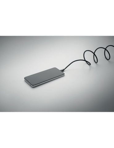 BRAID Câble magnétique en RPET Couleurs : noir cadeau collaborateur premium