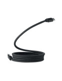 BRAID Câble magnétique en RPET Couleurs : noir cadeau client original