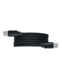 BRAID Câble magnétique en RPET Couleurs : noir objet publicitaire robuste