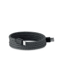 BRAID Câble magnétique en RPET Couleurs : blanc cadeau entreprise pas cher