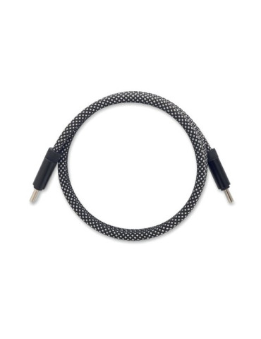 BRAID Câble magnétique en RPET Couleurs : blanc impression haute définition