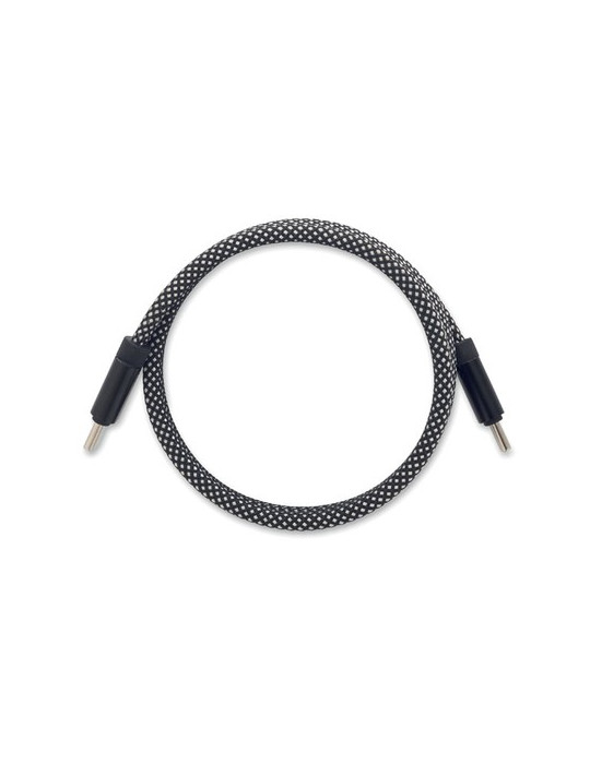 BRAID Câble magnétique en RPET Couleurs : blanc impression haute définition
