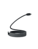 BRAID Câble magnétique en RPET Couleurs : blanc impression logo haute qualité