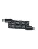 BRAID Câble magnétique en RPET Couleurs : blanc marquage couleur éclatante
