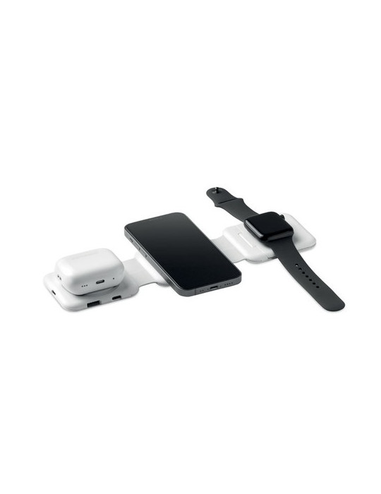 ROIS Station de charge pliable Couleurs : blanc personnalisable avec votre logo