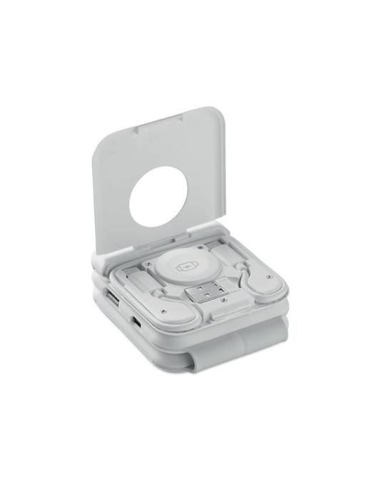 ROIS Station de charge pliable Couleurs : blanc goodies publicitaire événementiel