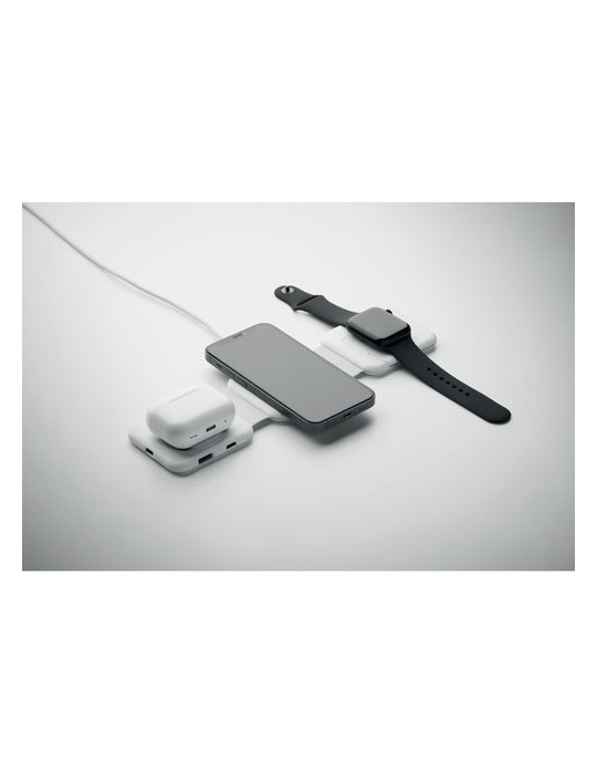 ROIS Station de charge pliable Couleurs : blanc objet promotionnel éco-responsable