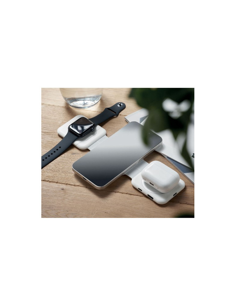 ROIS Station de charge pliable Couleurs : blanc impression logo haute qualité