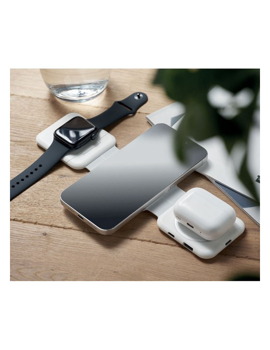 ROIS Station de charge pliable Couleurs : blanc impression logo haute qualité