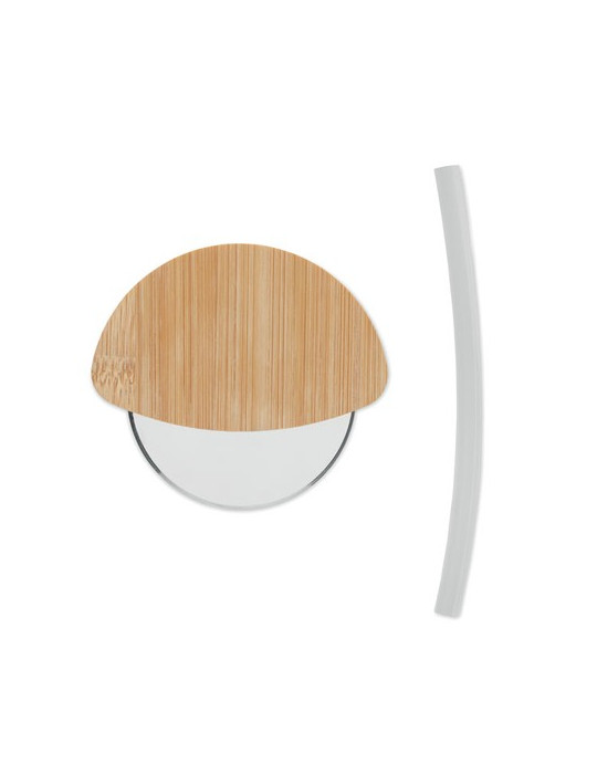 NAPOL Roulette à pizza en bambou Couleurs : bois personnalisable avec votre logo