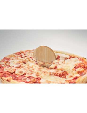 NAPOL Roulette à pizza en bambou Couleurs : bois impression haute définition