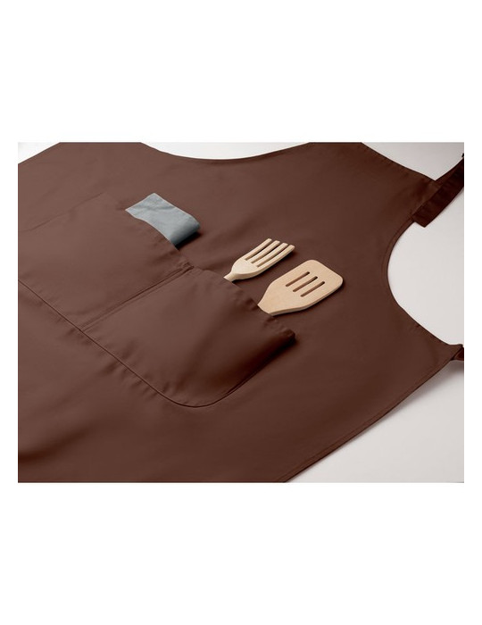 GALA Tablier de cuisine réglable Couleurs : chocolat objet publicitaire robuste