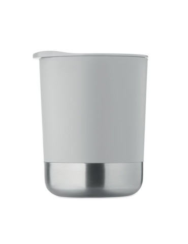 BEAKER Mug simple paroi 300ml Couleurs : gris objet promo petit budget