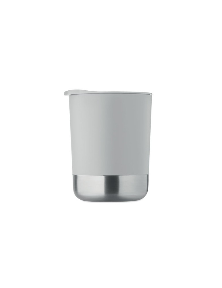 BEAKER Mug simple paroi 300ml Couleurs : gris objet promo petit budget