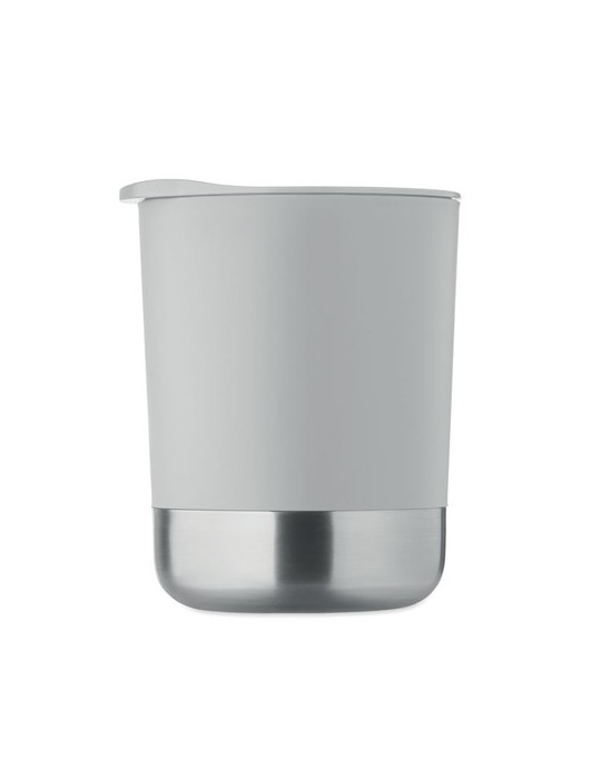BEAKER Mug simple paroi 300ml Couleurs : gris objet promo petit budget
