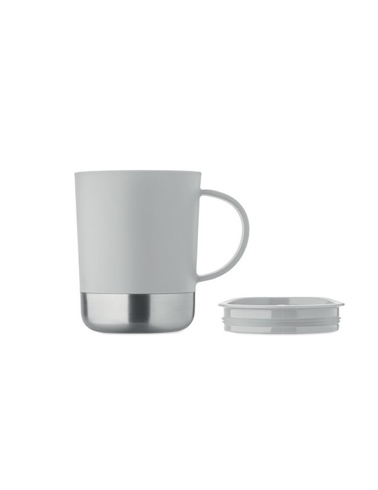 BEAKER Mug simple paroi 300ml Couleurs : gris goodies publicitaire événementiel