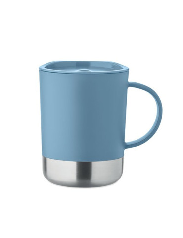 BEAKER Mug simple paroi 300ml Couleurs : bleu pétrole impression haute définition