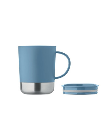 BEAKER Mug simple paroi 300ml Couleurs : bleu pétrole impression haute définition