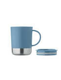 BEAKER Mug simple paroi 300ml Couleurs : bleu pétrole impression haute définition