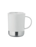 BEAKER Mug simple paroi 300ml Couleurs : blanc personnalisable avec votre logo