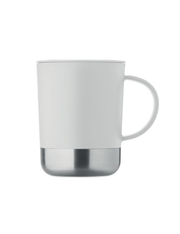 BEAKER Mug simple paroi 300ml Couleurs : blanc goodies entreprise design