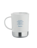 BEAKER Mug simple paroi 300ml Couleurs : blanc marquage couleur éclatante