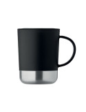 BEAKER Mug simple paroi 300ml Couleurs : noir objet publicitaire robuste
