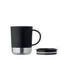 BEAKER Mug simple paroi 300ml Couleurs : noir goodies publicitaire durable