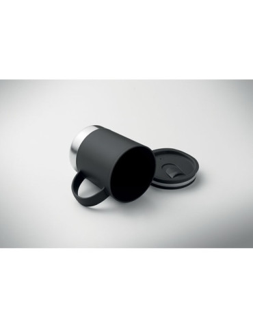 BEAKER Mug simple paroi 300ml Couleurs : noir goodies entreprise design