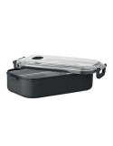 HOAGIE Boîte à lunch en PP Couleurs : noir objet promotionnel éco-responsable