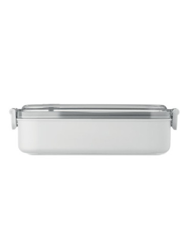 HOAGIE Boîte à lunch en PP Couleurs : blanc personnalisable avec votre logo