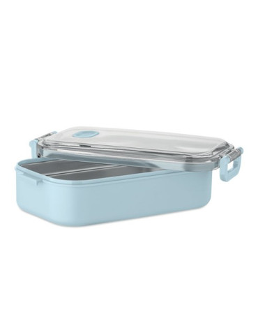 HOAGIE Boîte à lunch en PP Couleurs : bleu bébé marquage laser ultra précis