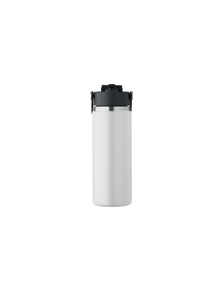 SUMA GRIP Bouteille double paroi 500 ml Couleurs : blanc impression logo haute qualité