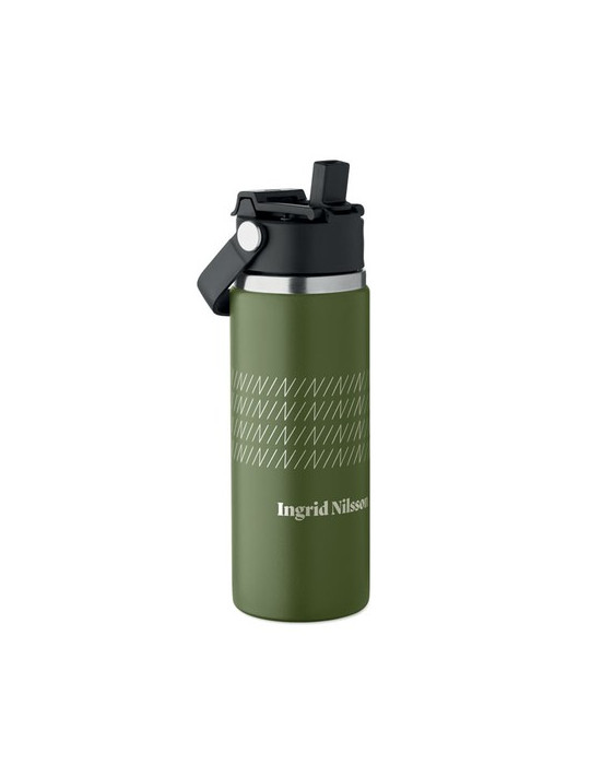 SUMA GRIP Bouteille double paroi 500 ml Couleurs : vert foncé goodies publicitaire durable