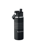 SUMA GRIP Bouteille double paroi 500 ml Couleurs : noir personnalisable avec votre logo