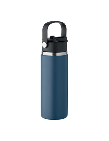SUMA GRIP Bouteille double paroi 500 ml Couleurs : bleu marine impression logo haute qualité