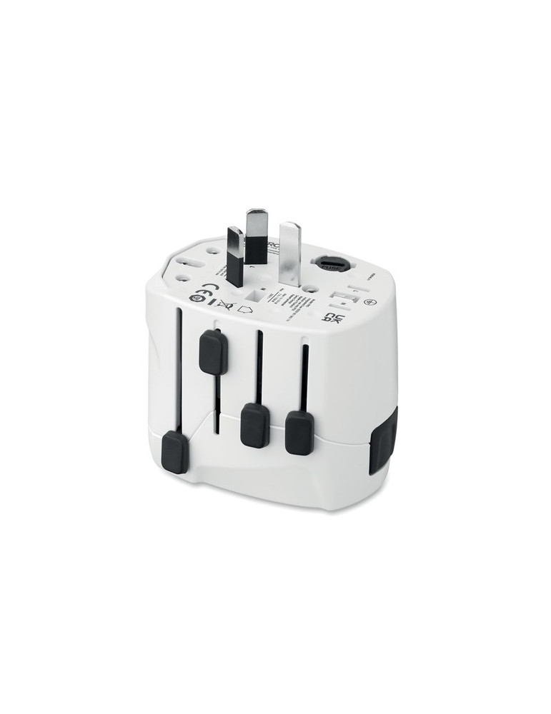 PRO 3-POLE Adaptateur SKROSS® 3pôles Couleurs : blanc impression haute définition