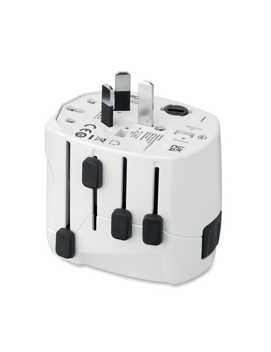 PRO 3-POLE Adaptateur SKROSS® 3pôles Couleurs : blanc impression haute définition