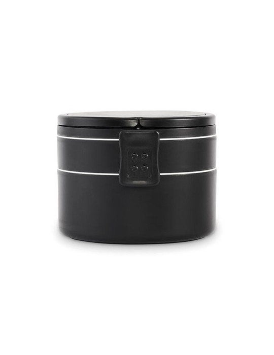 ENSALA Boîte à lunch 2 niveaux en PP Couleurs : noir objet publicitaire robuste