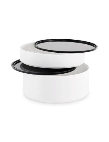 ENSALA Boîte à lunch 2 niveaux en PP Couleurs : blanc livraison express 24h 48h